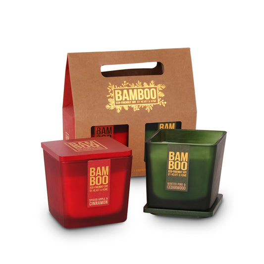 Giftset Candles Displayed In Full Alongside Packaging