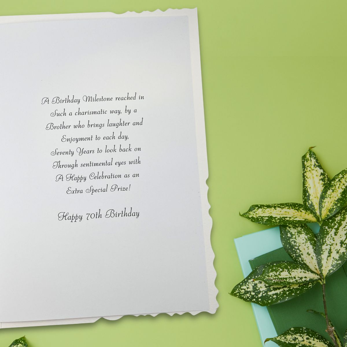 Brother 70th Birthday Card - Velvet Beer & Gifts