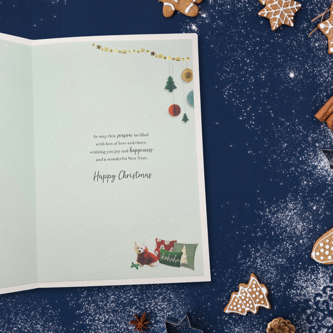 Granddaughter & Family Christmas Card - Woodland Tree