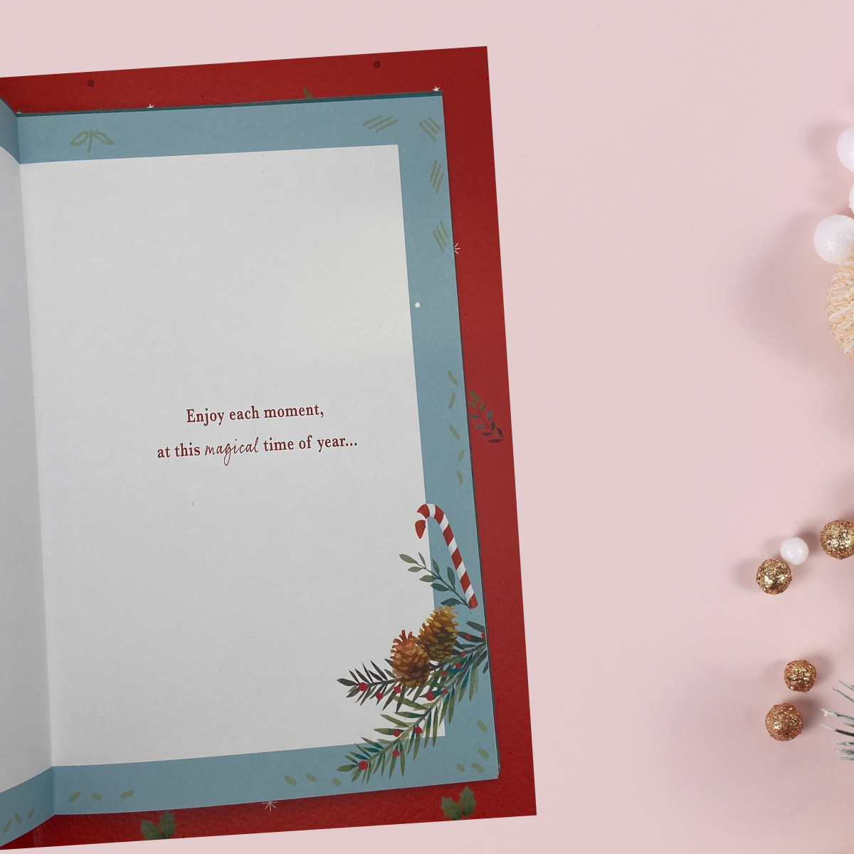 Mum & Dad Large Christmas Card - Most Especially For You