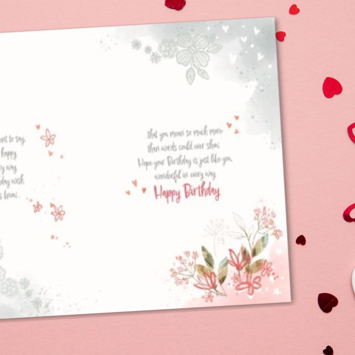 One I Love Birthday Card - Awash With Colour