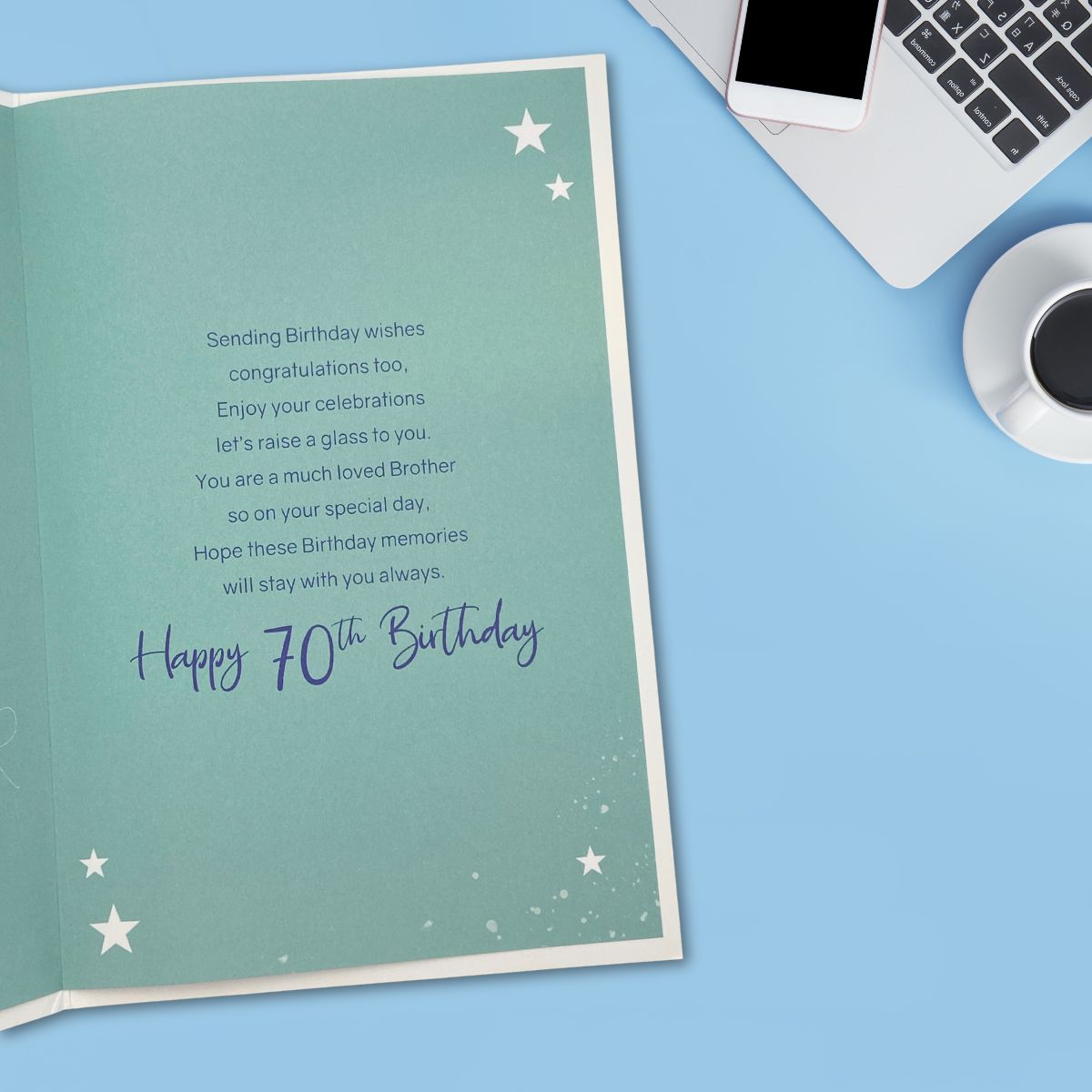 Brother 70th Birthday Card - Grayson Gifts