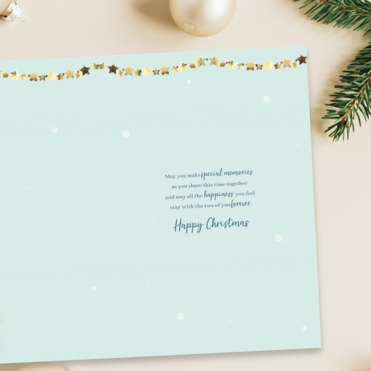 Grandson & Partner Christmas Card - Essence