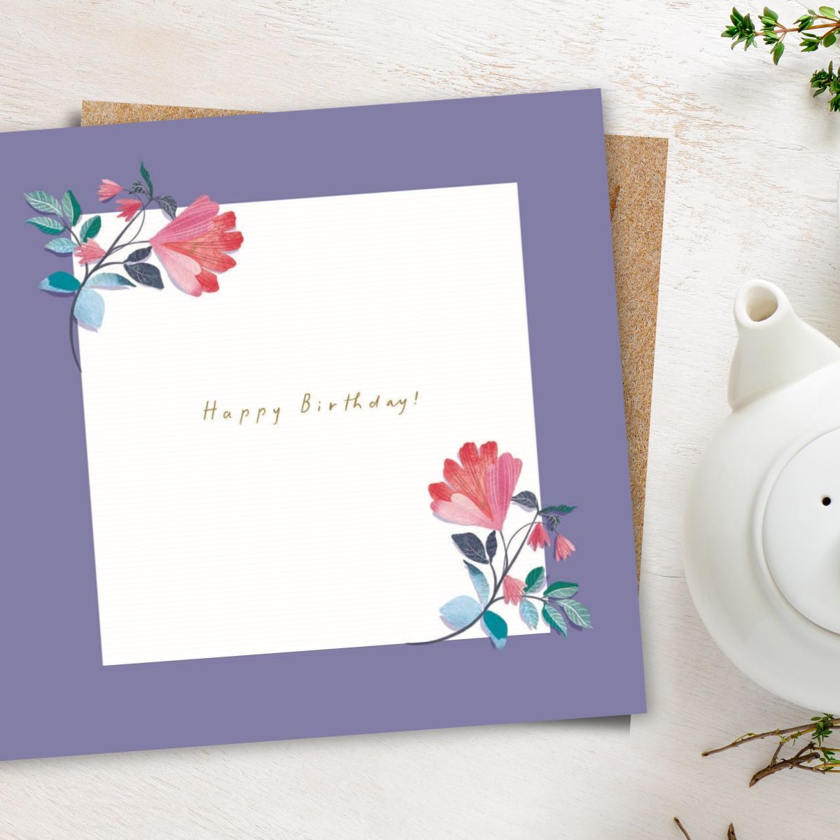 Big World Little Things Birthday Card - Bird Bouquet