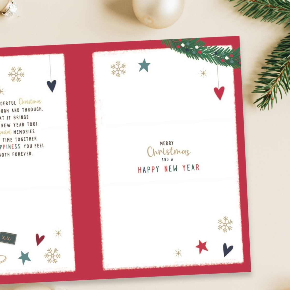 Grandson & Girlfriend Christmas Card - Pavillion