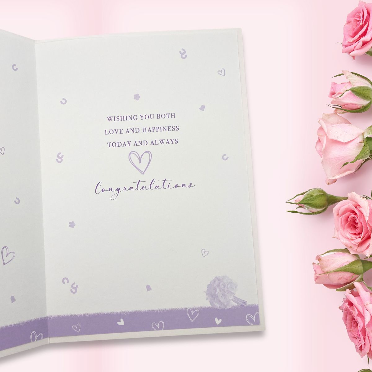 Wedding Day Card - Congratulations Giraffes Embrace