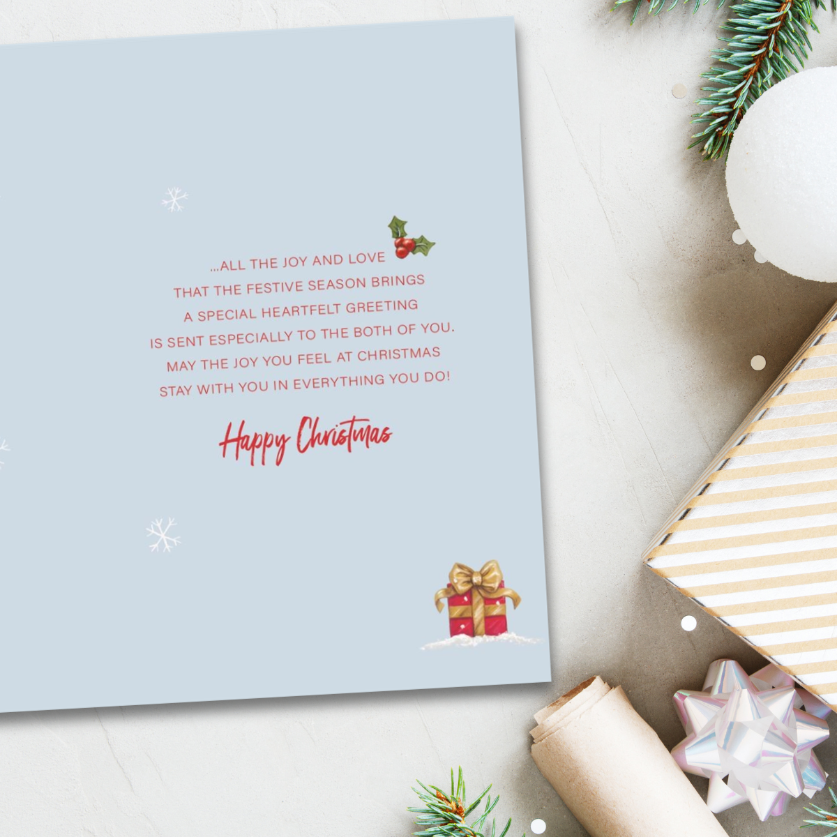 Friends Christmas Card - Just For You