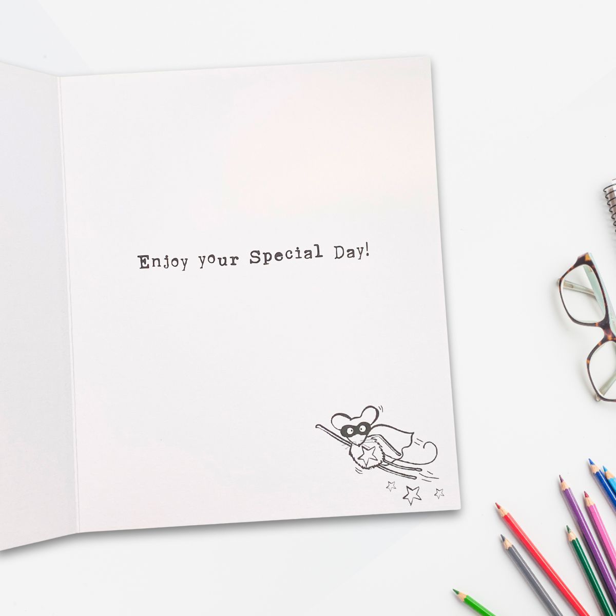 Doodle Birthday Card - Super Duper Mice