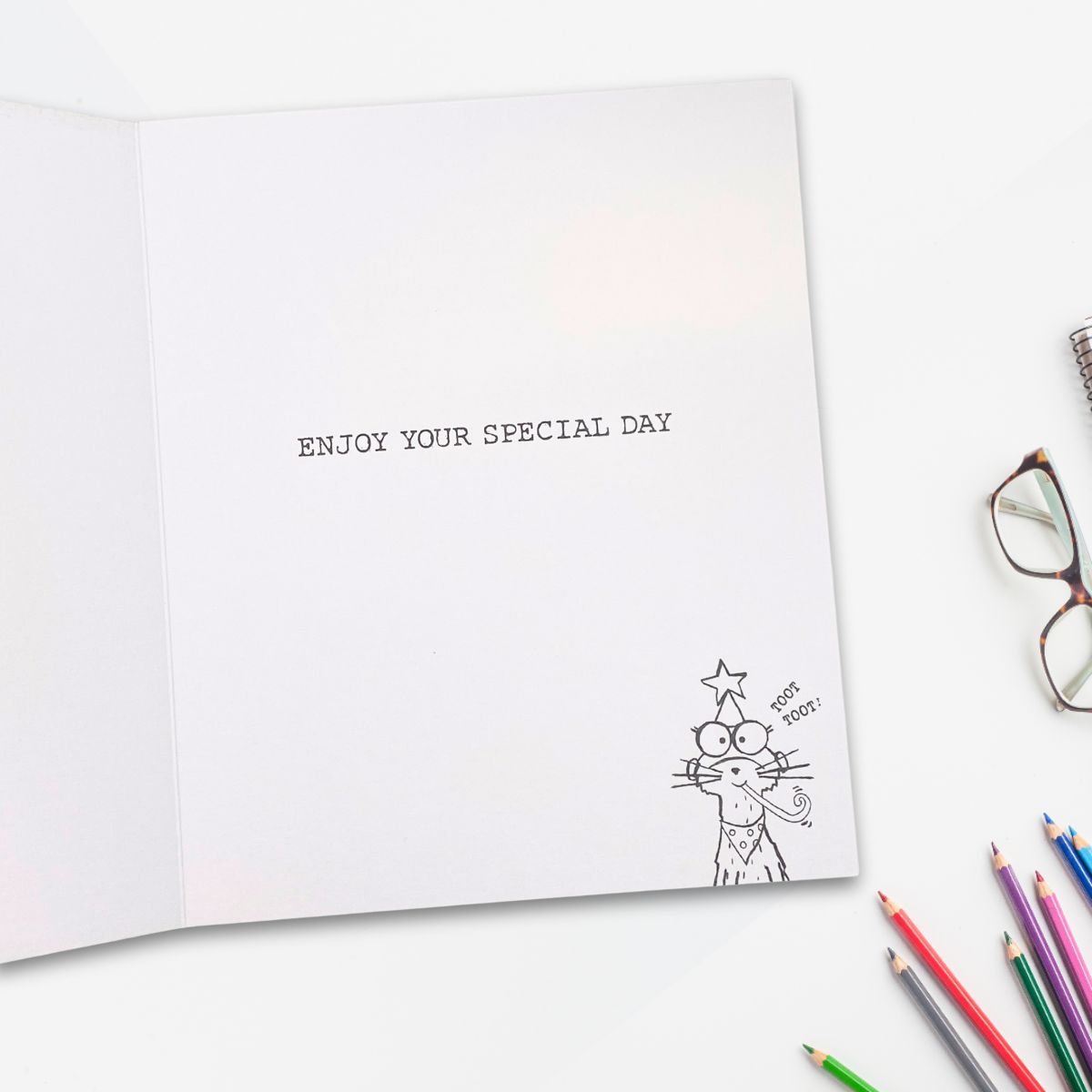 Doodle Birthday Card - Meerkat