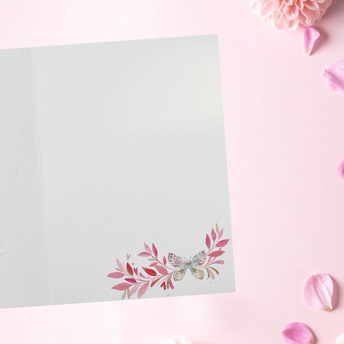 Thank You Card - Butterfly Heart