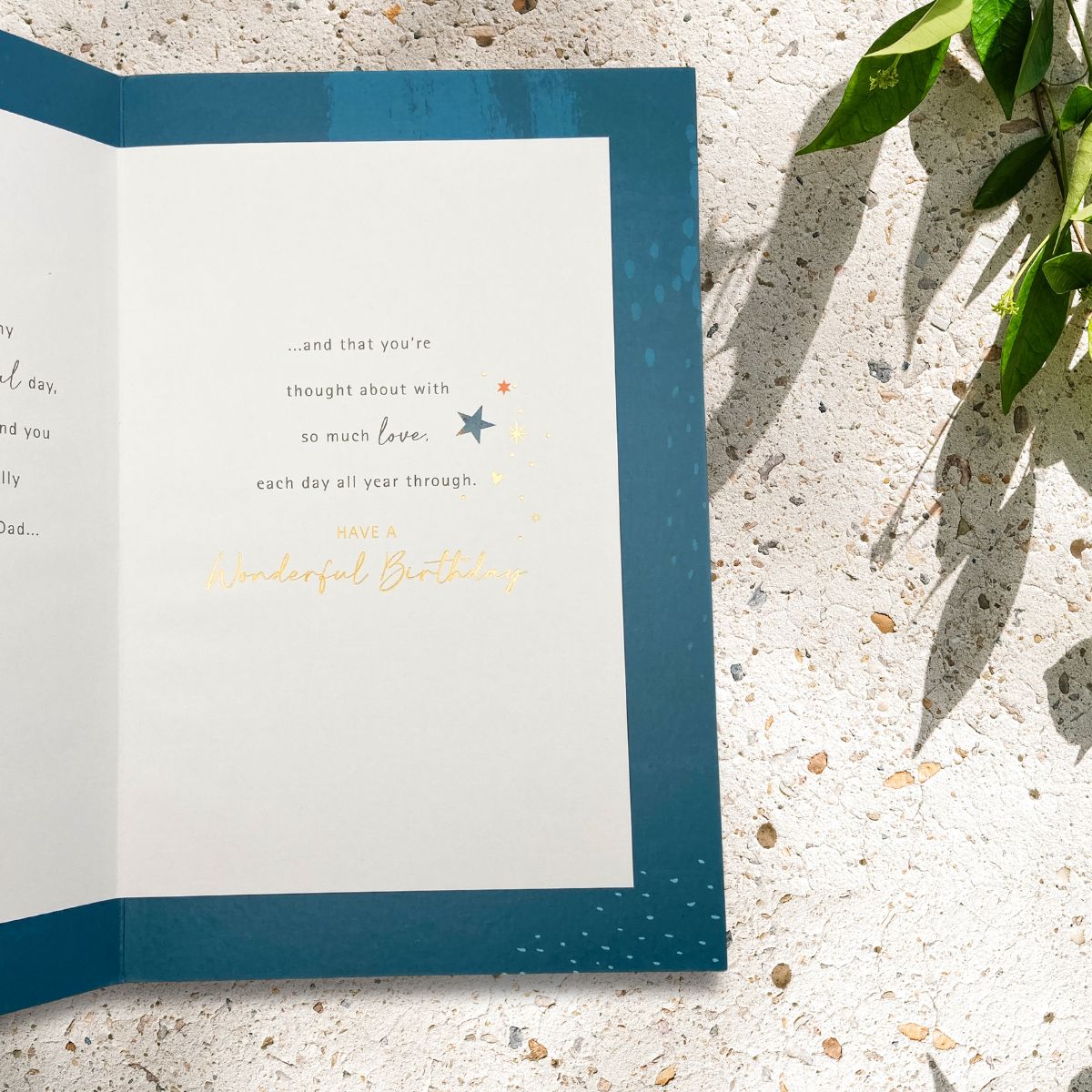 Dad Birthday Card - Daydreams Large Shooting Stars