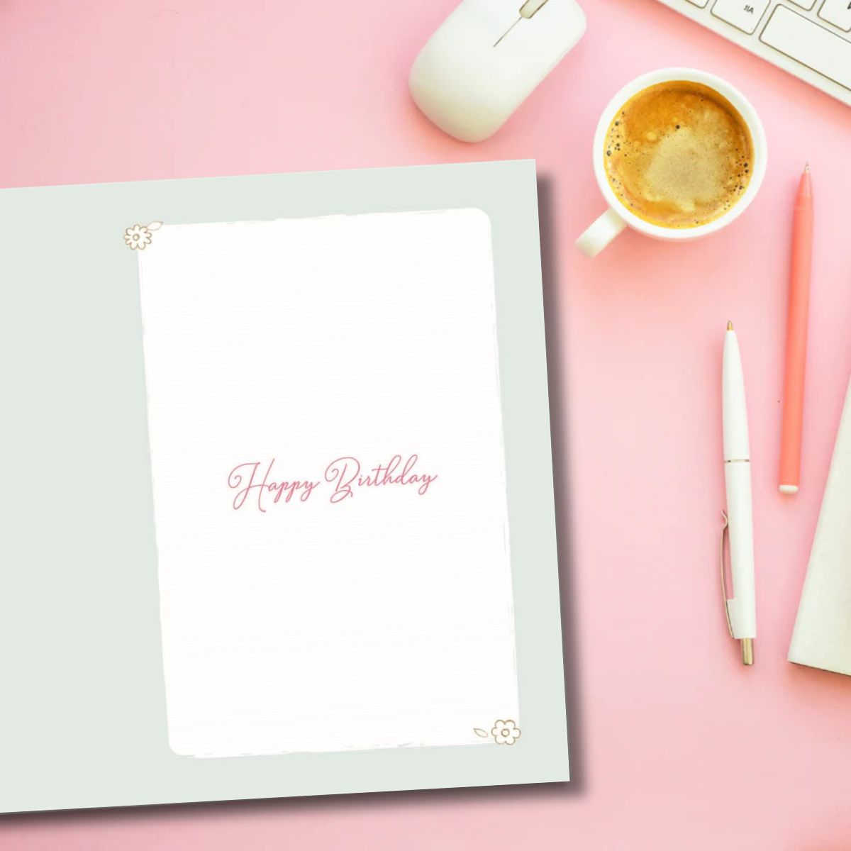 Barley Bear Birthday Card - Posting Card