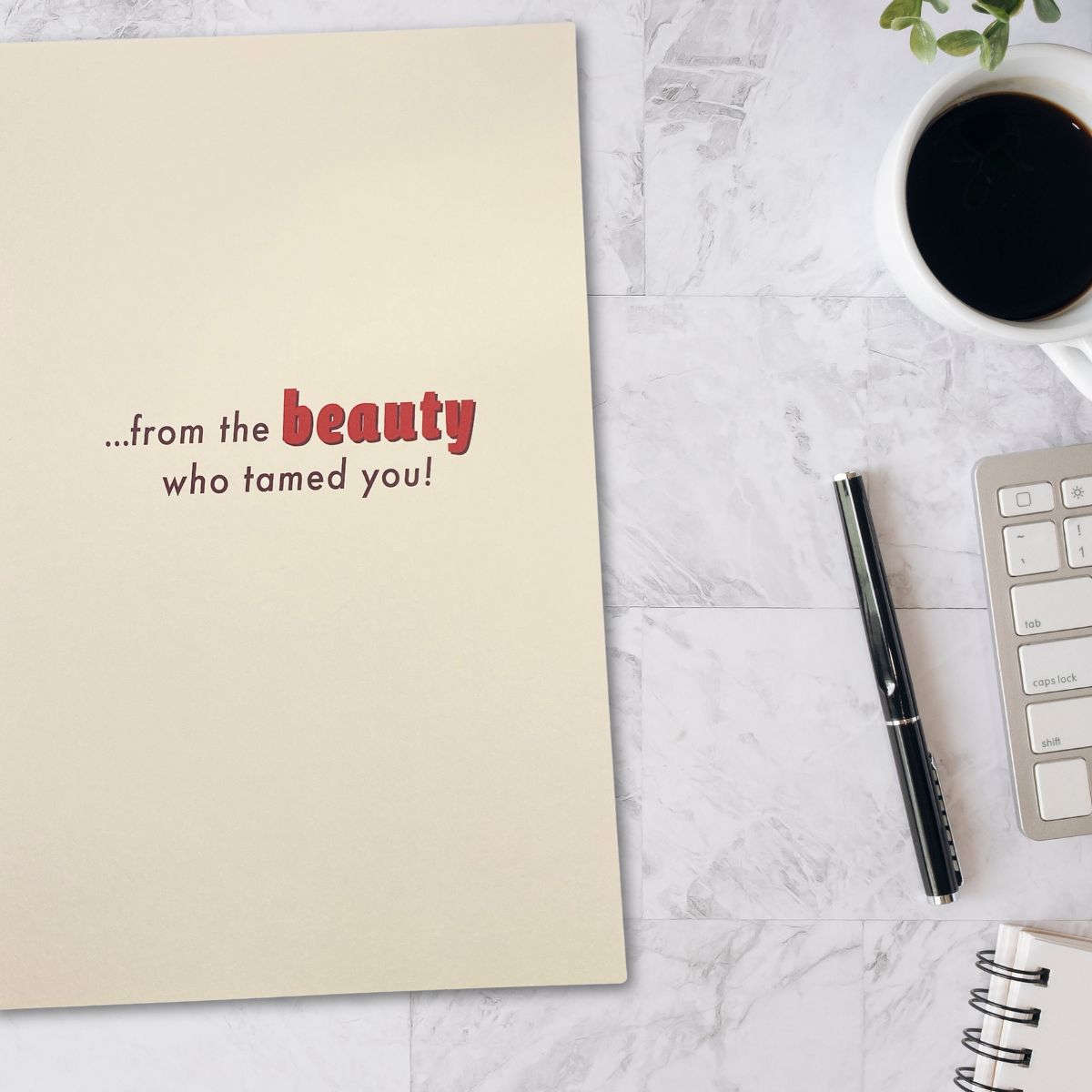 Husband Birthday Card - Disney Beauty & The Beast