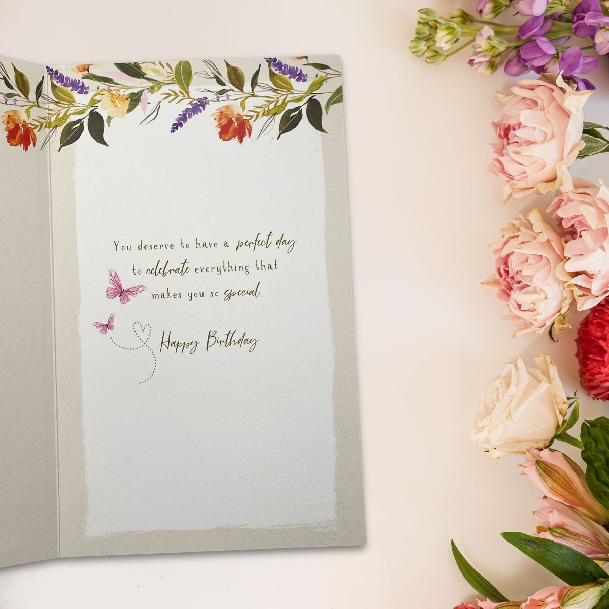 Skylight Birthday Card - Butterflies