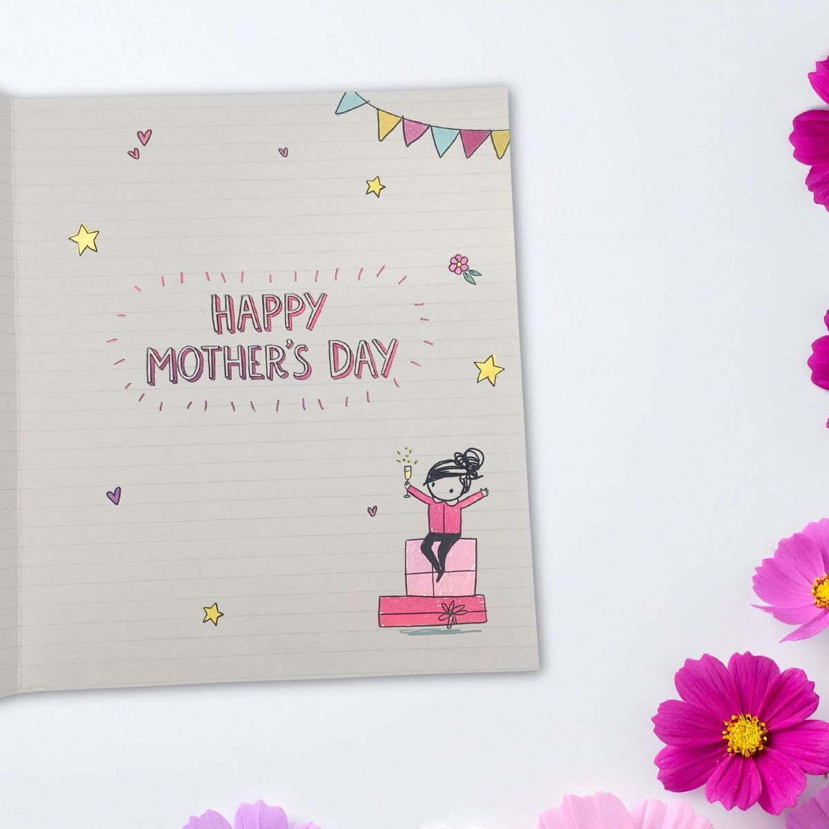 Mum Mother's Day Card - 3 Fold Oodles Of Doodles