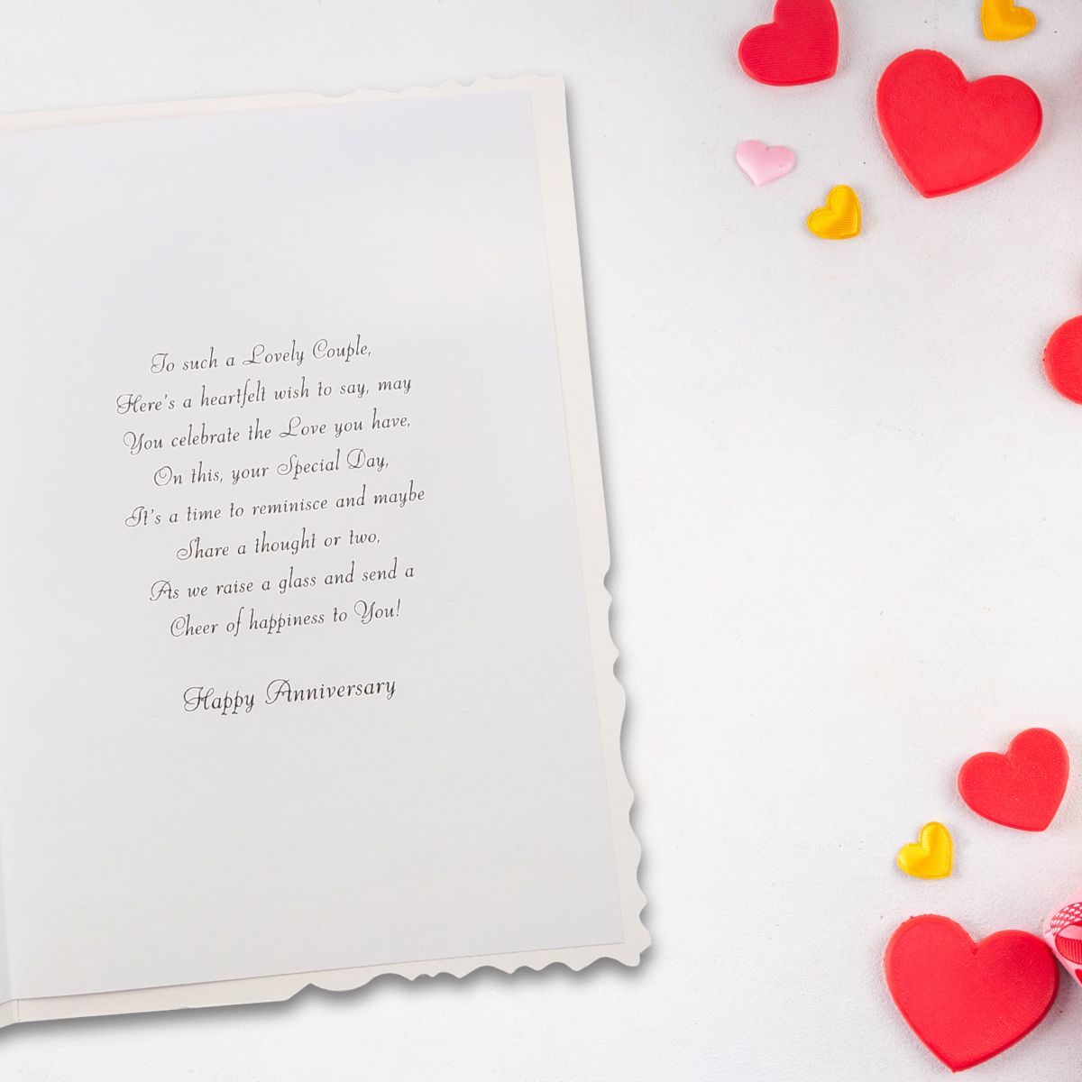 Brother & Sister-In-Law Wedding Anniversary Card - Velvet Classic Car