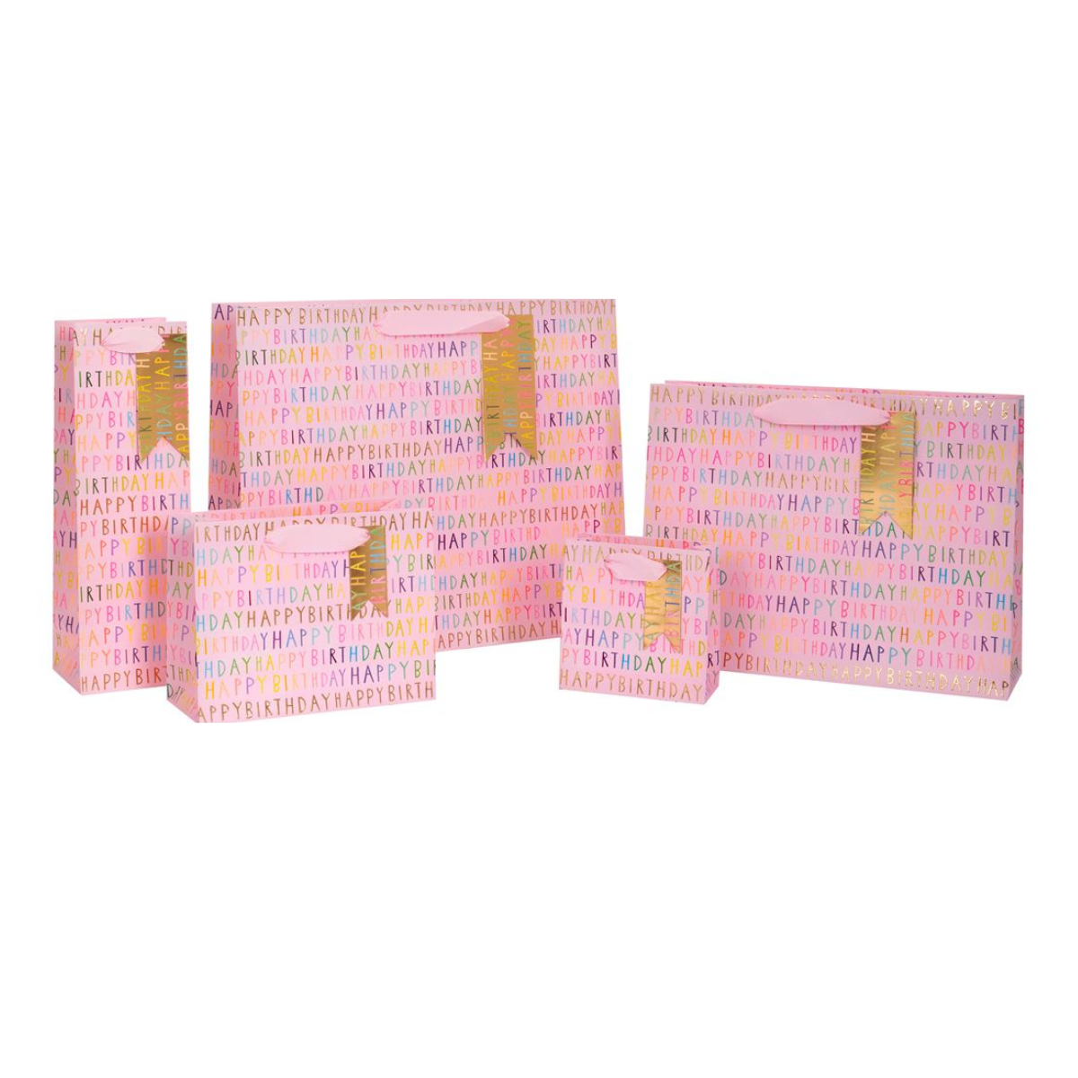 Gift Bag Medium - Neon Pink Text