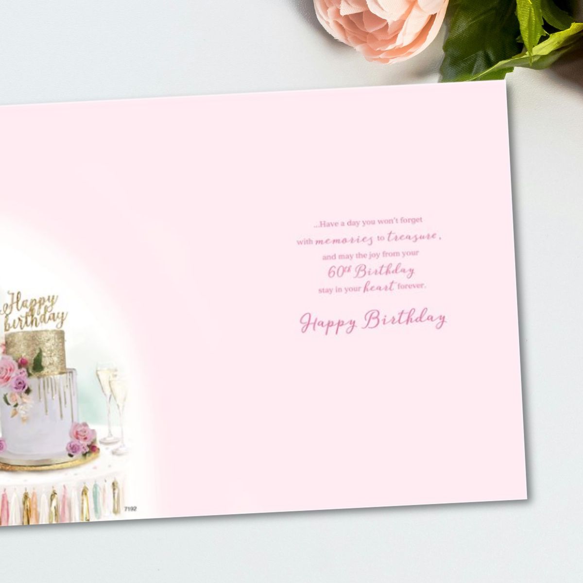 Auntie 60th Birthday Card - Essence Cake