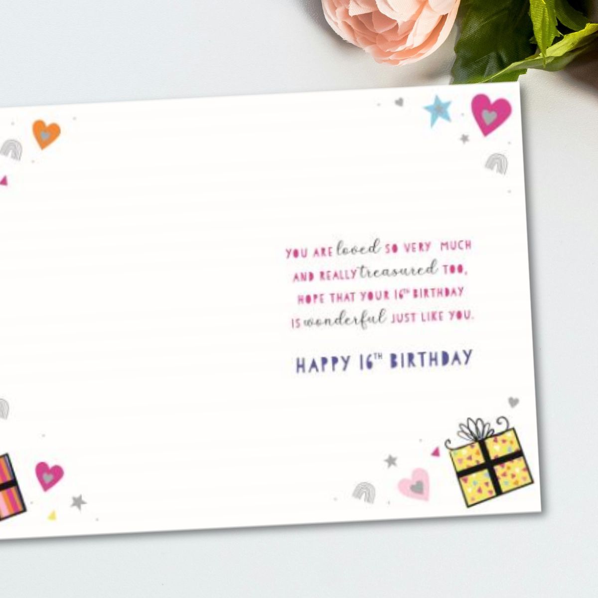 Sister 16th Birthday Card - Wonderful Wishes