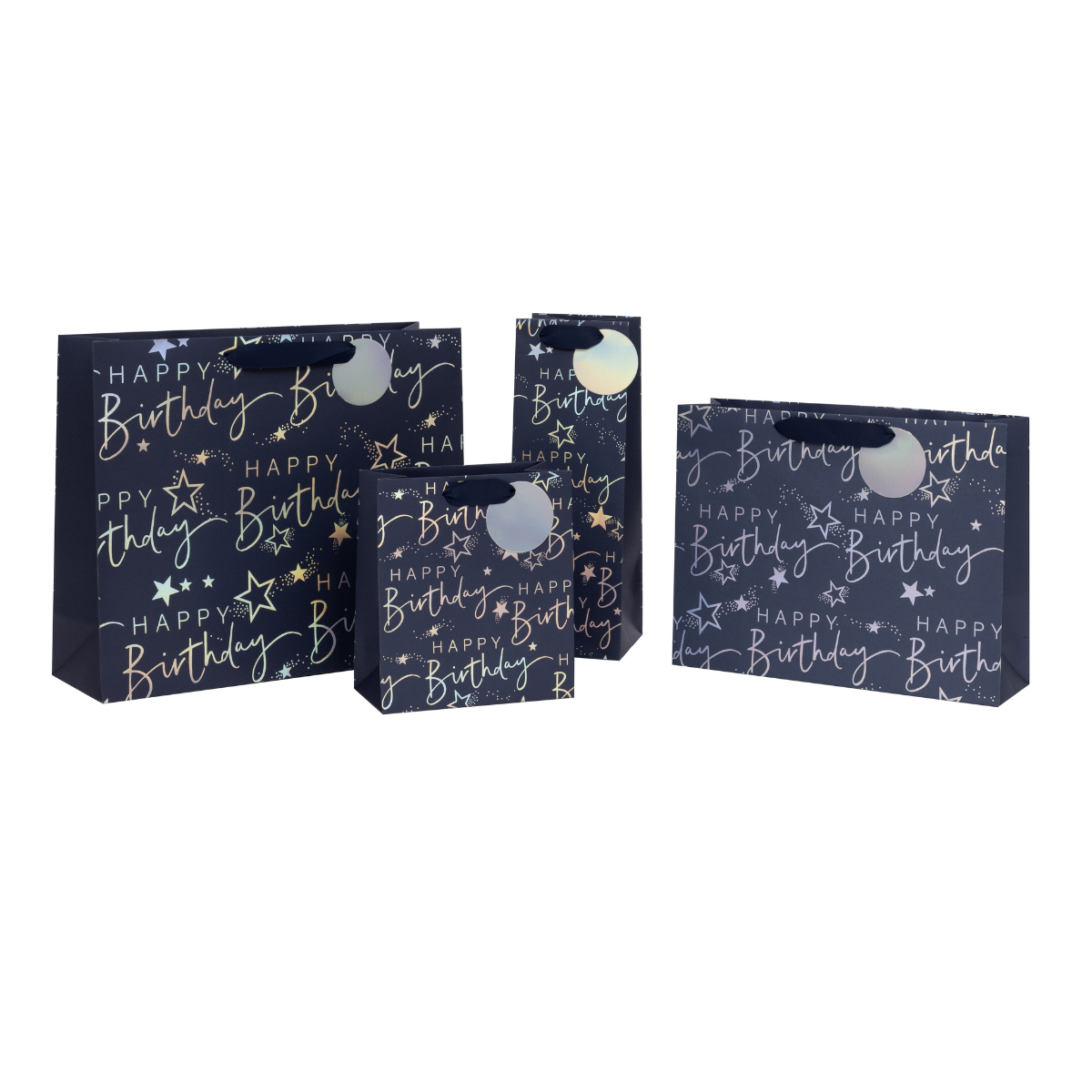 Gift Bag Medium - Blue Script