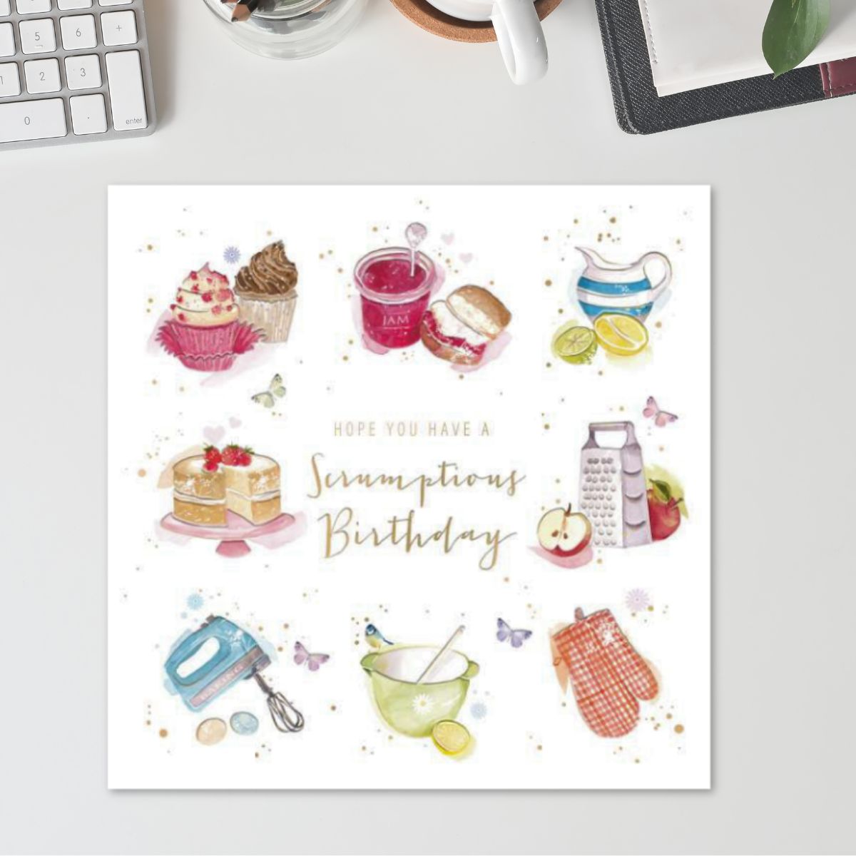 Cheri Birthday Card - Scrumptious Cakes
