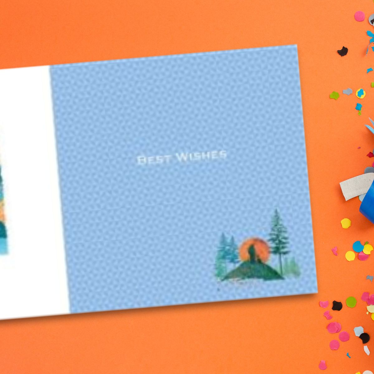 Pizazz Birthday Card - Mountain Scene