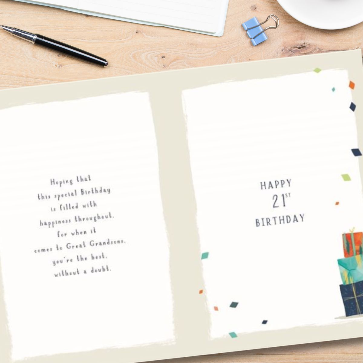 Great Grandson 21st Birthday Card - Skylight Gifts
