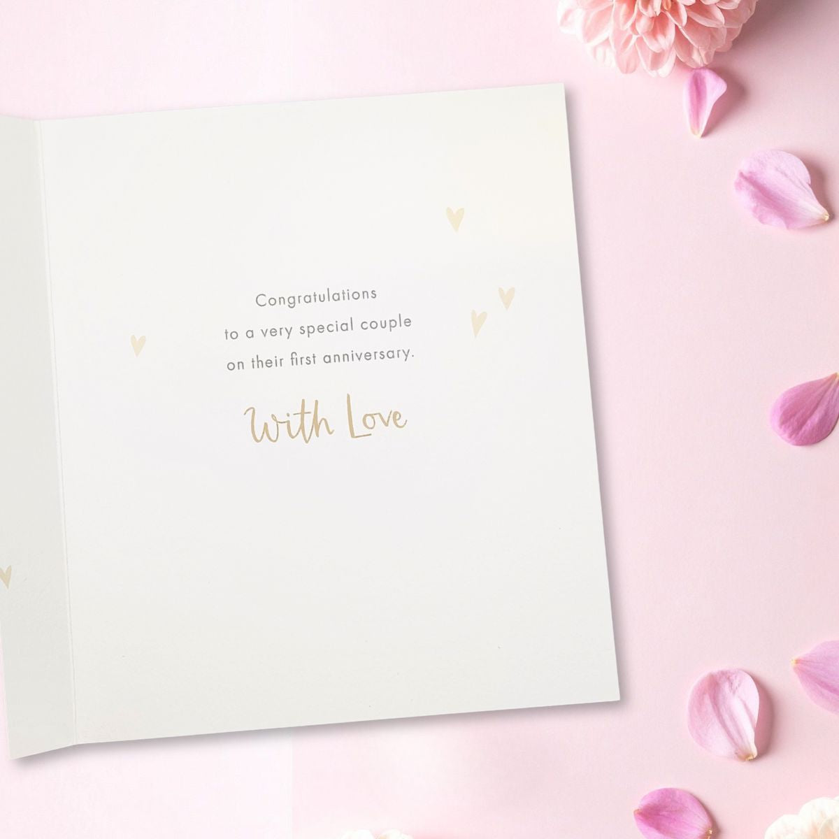 Happy 1st Wedding Anniversary Card - The First Of Many...