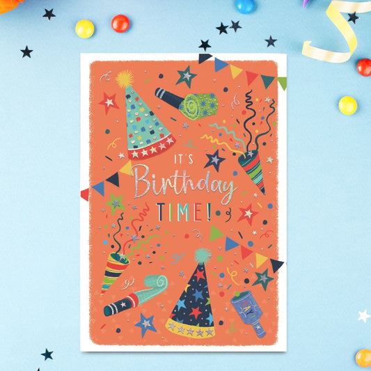 Pavillion Birthday Card - Party Hats