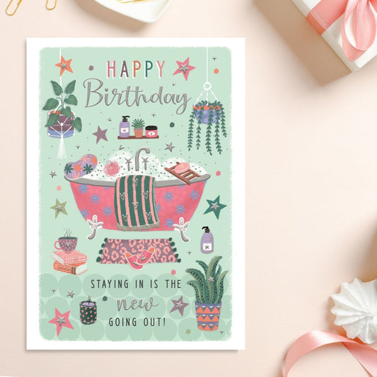 Pavillion Birthday Card - Pamper Night
