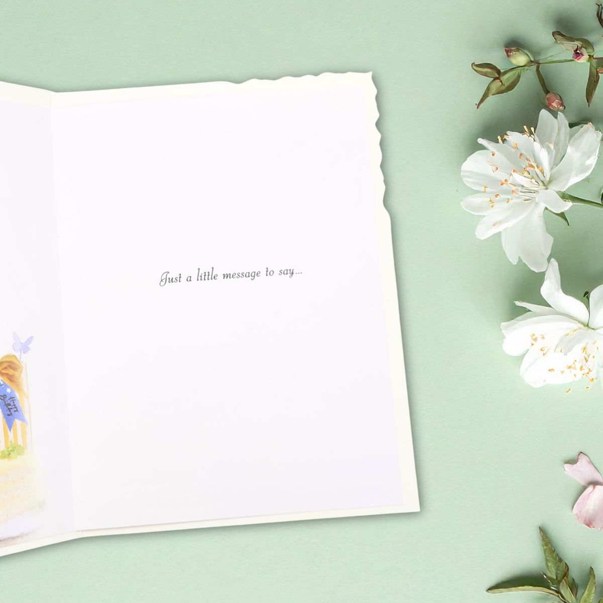 Velvet Birthday Card - Thinking Of You Tea & Cake