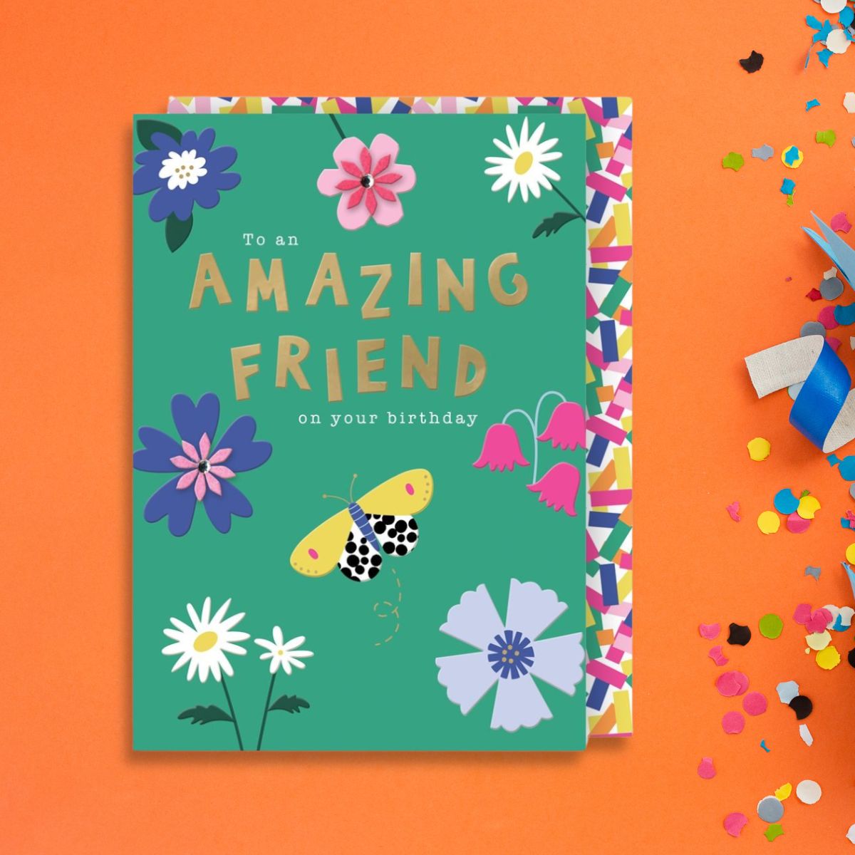 Wild Flower Birthday Card - Floral Friend