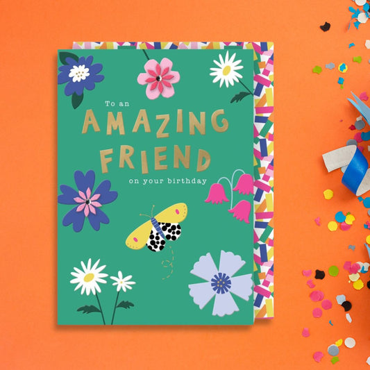 Wild Flower Birthday Card - Floral Friend