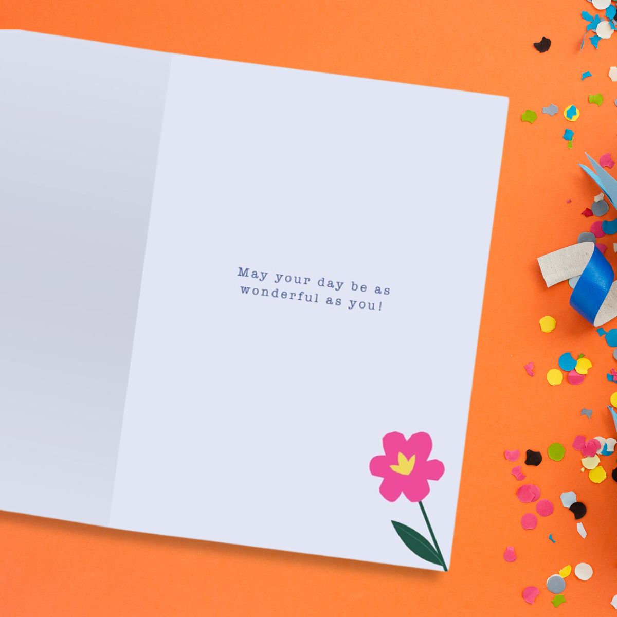 Wild Flower Birthday Card - Floral Friend