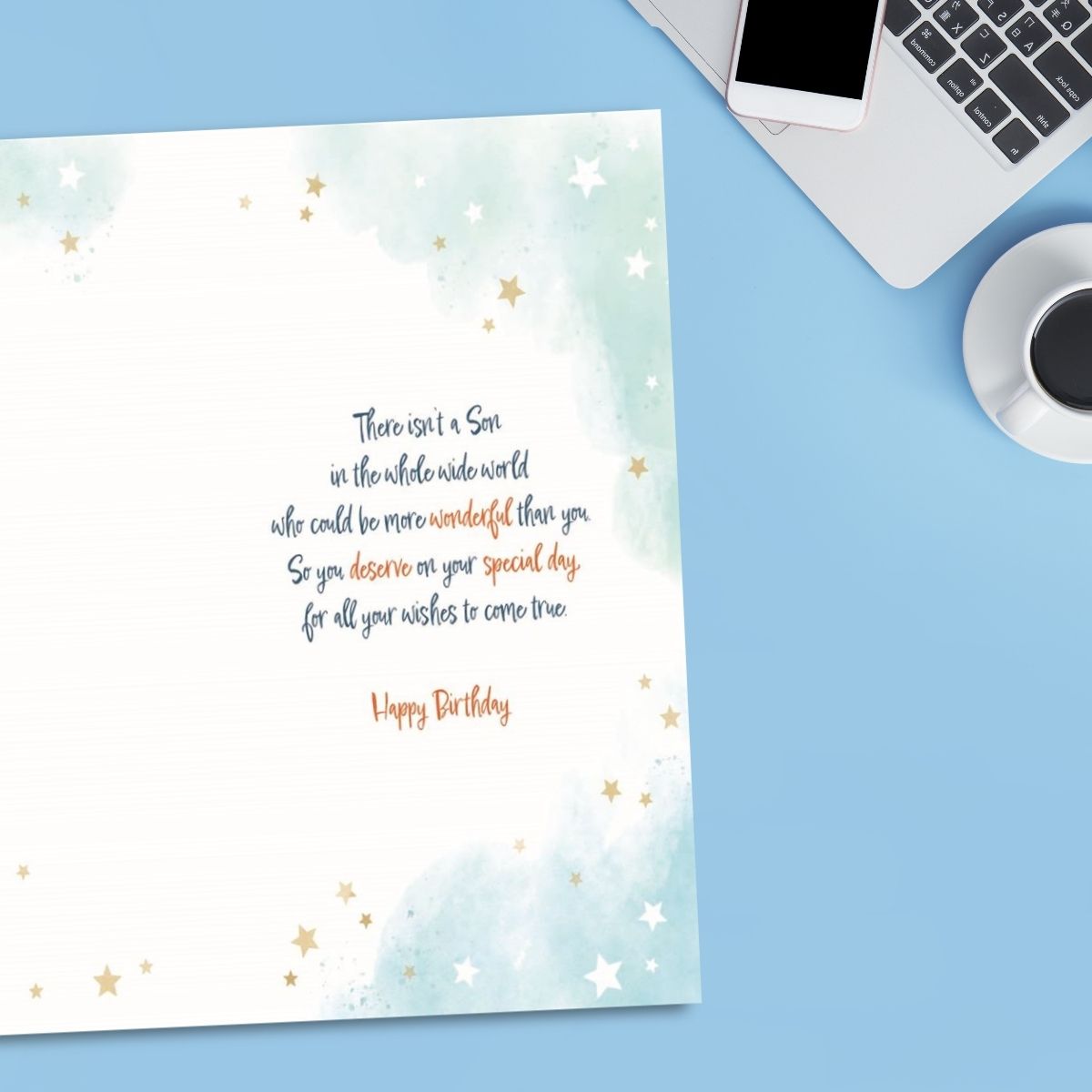 Son Birthday Card - Awash With Colour Gift