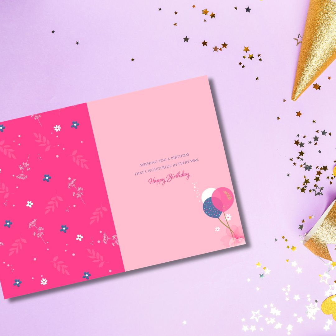 Joy Birthday Card - Sending Birthday Wishes