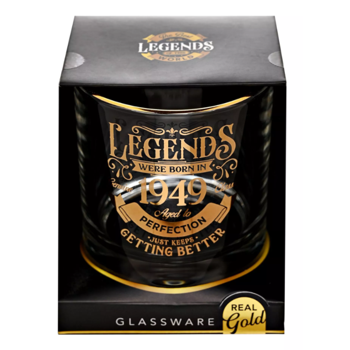 Age 21 Gift - Harvey Makin Legend Tumbler Glass - 21 Years