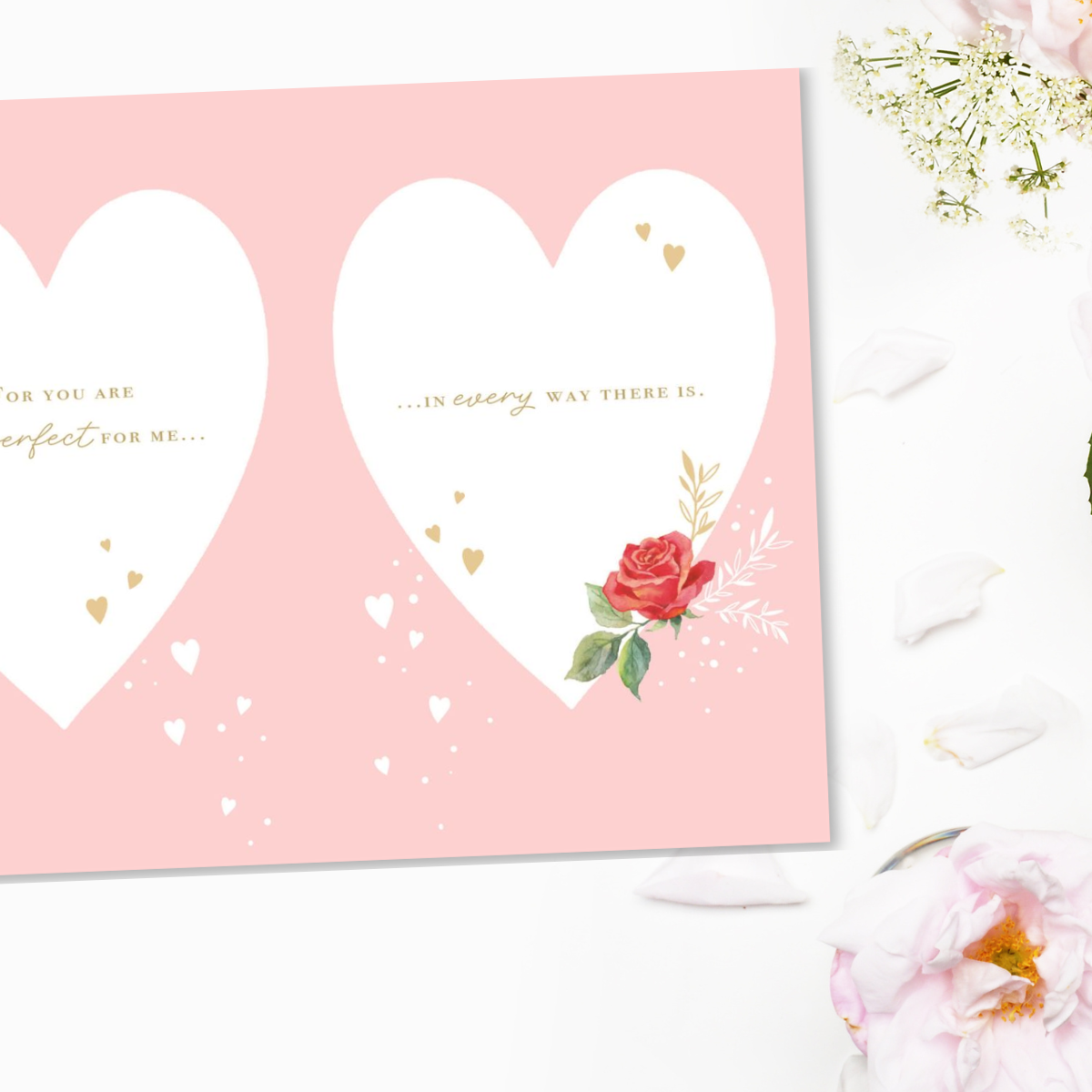 Wife Birthday Card - Red Roses Birthday Wish