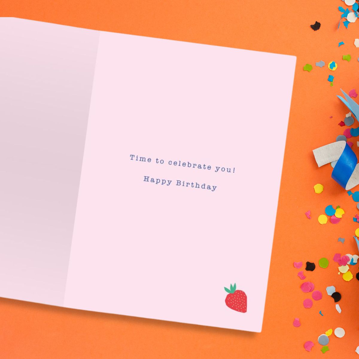 Wild Flower Birthday Card - Birthday Cake