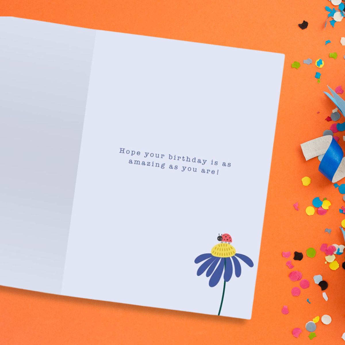 Wild Flower Birthday Card - Lovely