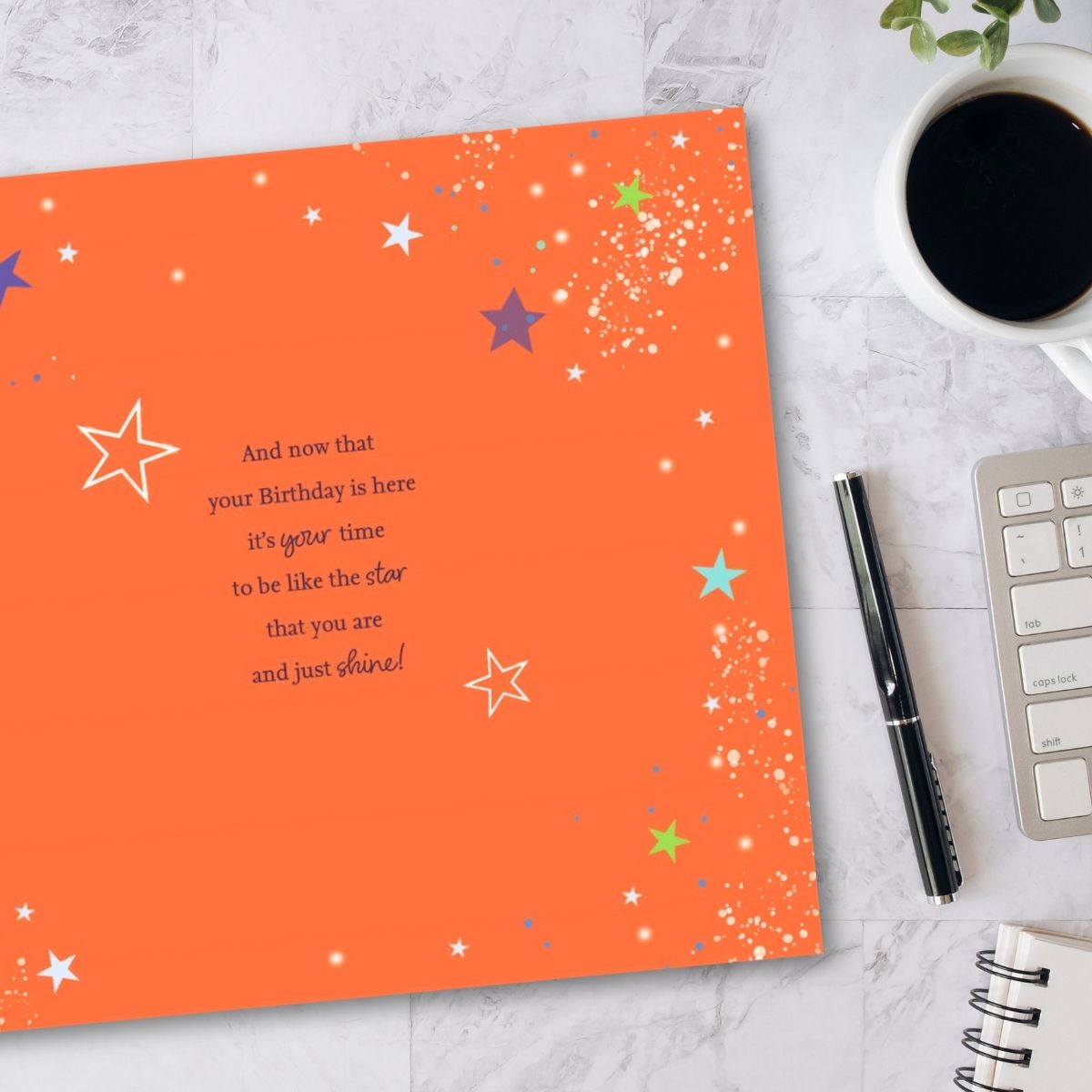 Son Birthday Card - Large Balloons & Stars