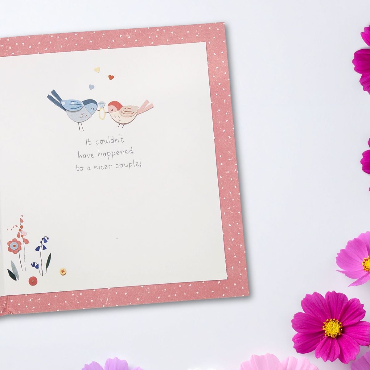 Engagement Card - Button Box Birds