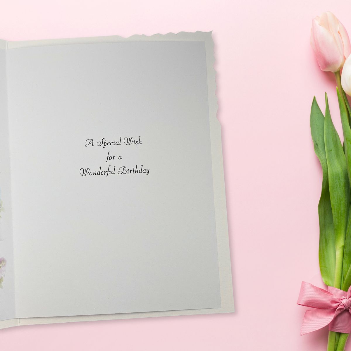 Velvet Birthday Card - Kittens & Hydrangeas