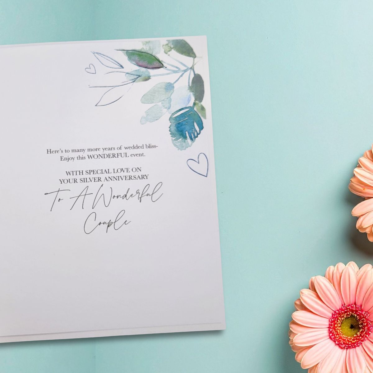 Pearl Wedding Anniversary Card - 30th Velvet Gallery Champagne & Flowers