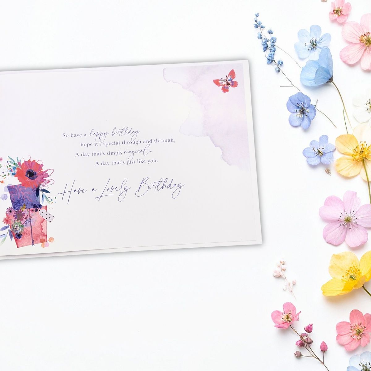 Sister Birthday Card - Landscape Presents