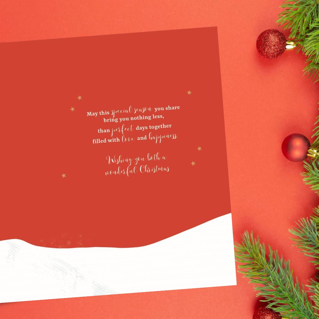 Friends Christmas Card - Village Train