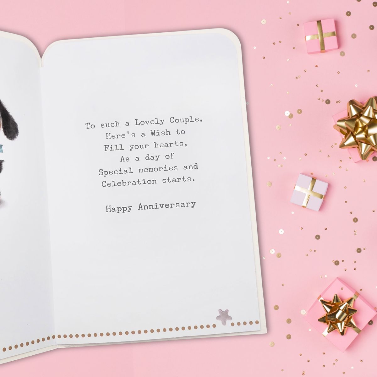 Son & Daughter-In-Law Wedding Anniversary Card - Fudge & Friends