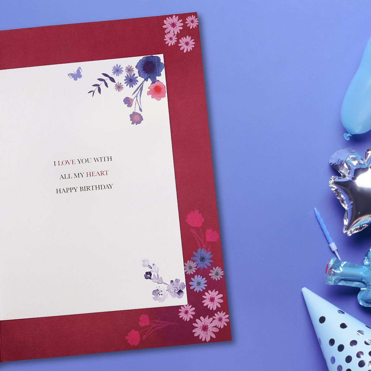 Wife Birthday Card - Large Who Loves You More