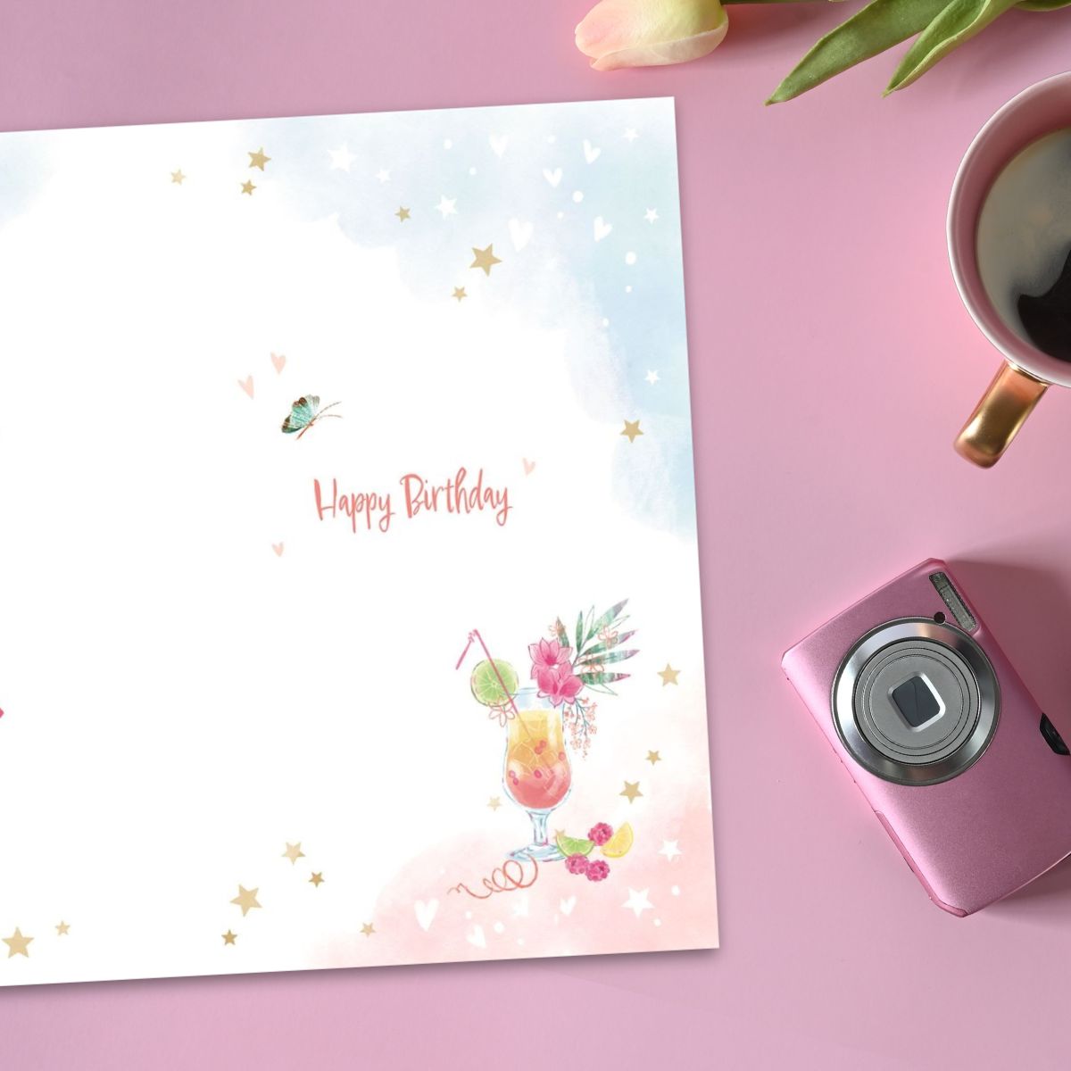 Sister Birthday Card - Cocktails