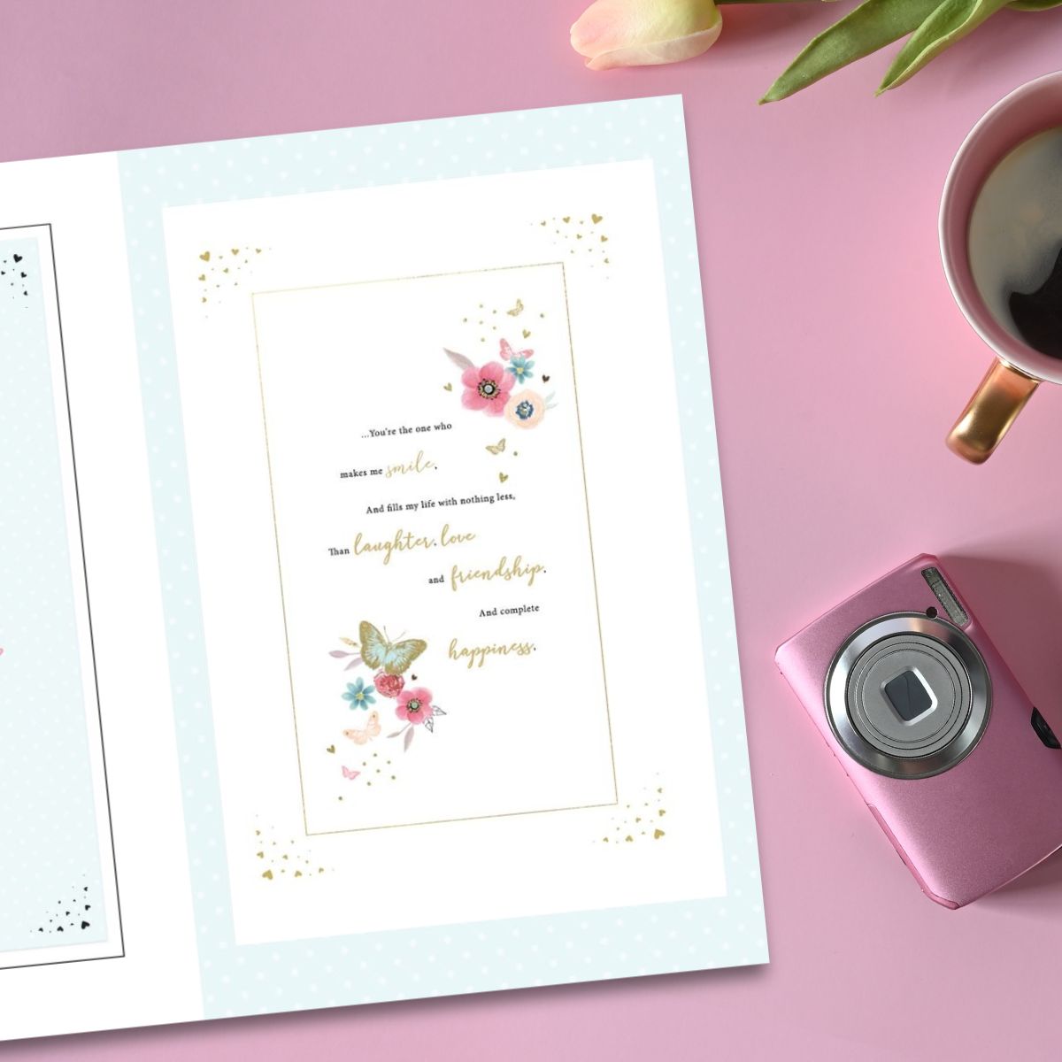 Wife Birthday Card - Large Special Message